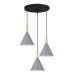 SLE1255-433-03 Светильник подвесной Черный/Серый E27 3*40W