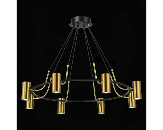 SL1215.403.08 Светильник подвесной ST-Luce Черный, Латунь/Латунь GU10 8*5W 4000K