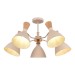 SLE1256-502-05 Светильник потолочный Бежевый/Бежевый, Светлое дерево, Золотистый E14 5*40W