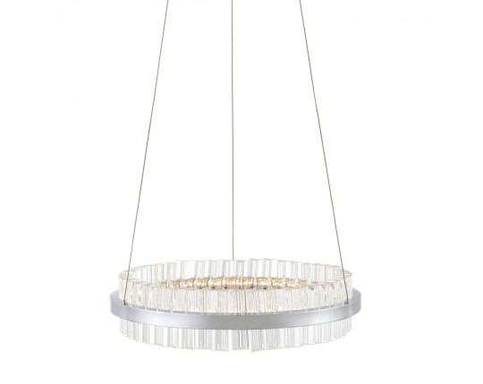 SL383.103.01 Светильник подвесной ST-Luce Хром/Хром, Прозрачный LED 1*34W 3000K
