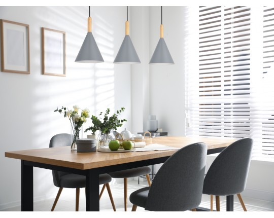 SLE1255-413-03 Светильник подвесной Черный/Серый E27 3*40W