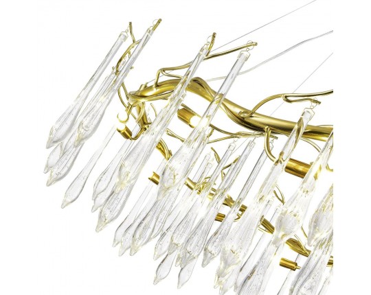 SL1660.203.12 Светильник подвесной ST-Luce Шампань/Шампань, Прозрачный G9 12*5W 4000K