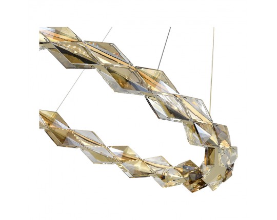 SL6009.203.01 Люстра подвесная ST-Luce Золотистый/Прозрачный,Янтарный LED 1*30W 3000K