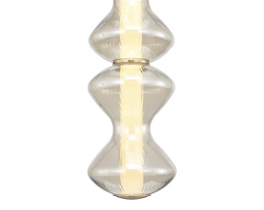 SL6136.213.01 Светильник подвесной ST-Luce золото/коньячный LED 1*18W 3000K