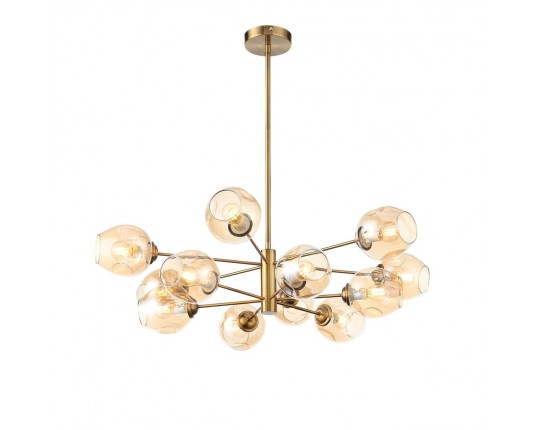 SL1500.203.12 Светильник подвесной ST-Luce Золотистый/Янтарный E14 12*40W