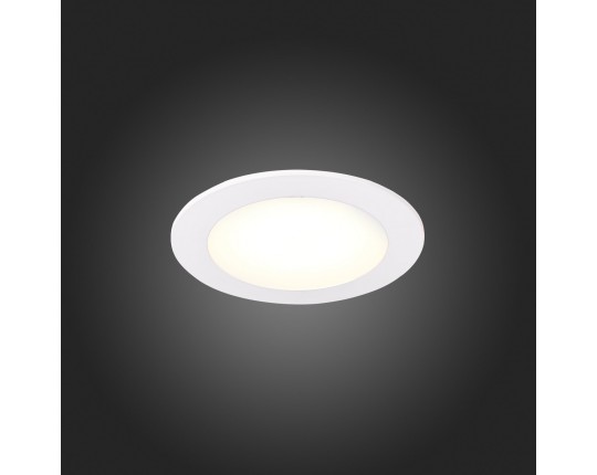 ST209.538.06 Св-к встр. Белый LED 1*6W 3000K 330Lm Ra80 110° IP20 D120xH8 90-265V