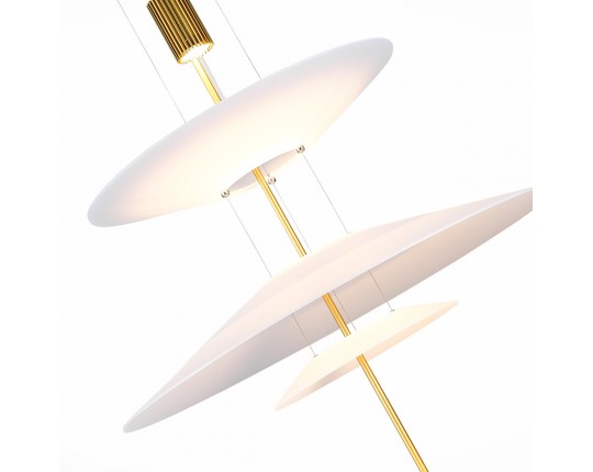 SL6101.213.01 Люстра подвесная ST-Luce Золотистый/Белый LED 1*15W 3000K