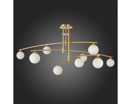 SL1208.302.09 Светильник потолочный ST-Luce Золотистый/Белый G9 9*5W