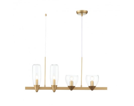 SL1119.203.04 Светильник подвесной ST-Luce Золотистый/Прозрачный E14 4*40W