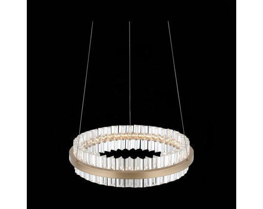 SL383.203.01 Светильник подвесной ST-Luce Золотистый/Золотистый, Прозрачный LED 1*34W 3000K
