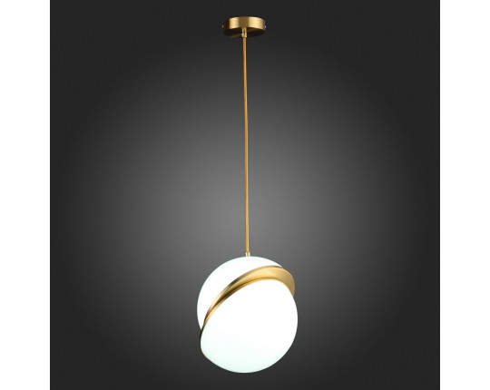 SL1164.313.01 Светильник подвесной ST-Luce Латунь/Белый E27 1*60W