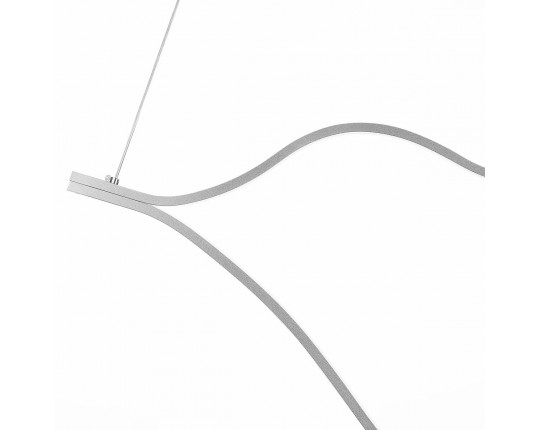 SL6106.103.56 Светильник подвесной ST-Luce Никель/Белый LED 1*56W 4000K