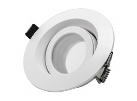 ST255.508.01 Св-к встр. Белый GU10 1*50W  IP65 D95xH45 220V Без ламп