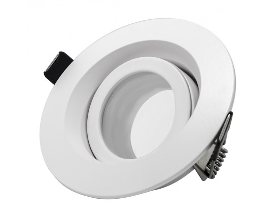 ST255.508.01 Св-к встр. Белый GU10 1*50W  IP65 D95xH45 220V Без ламп