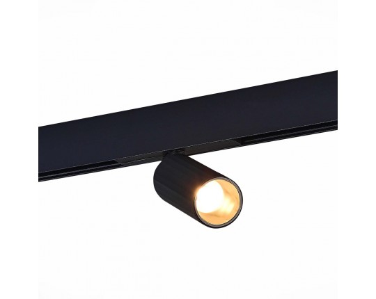 ST807.436.12 Магнитный трековый светильник Черный LED 1*12W 3000K 550Lm Ra>90 IP20 D50xH173 48VV