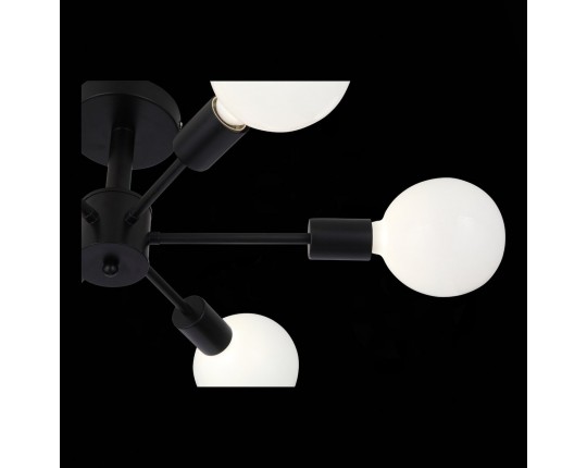 SL419.402.06 Светильник потолочный Черный E27 6*60W