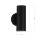 SL9008.401.02 Светильник уличный настенный ST-Luce черный/белый GU10 2*50W