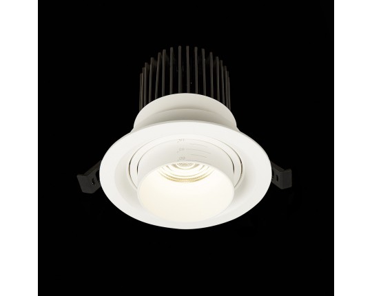 ST701.548.12 Св-к встр. Zoom Белый LED 1*12W 4000K 960Lm Ra90 15°-60° IP20 D115xH95 170-240V