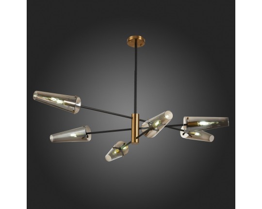 SL1209.302.06 Светильник потолочный ST-Luce Бронза,Черный/Дымчатый E14 6*40W