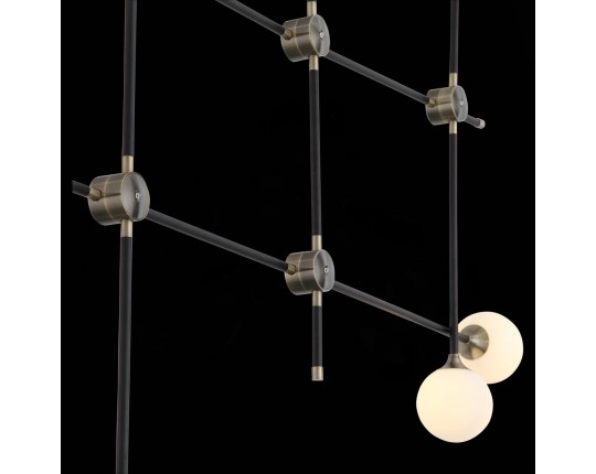 SL429.403.06 Светильник потолочный ST-Luce Черный, Золото/Белый G9 6*5W