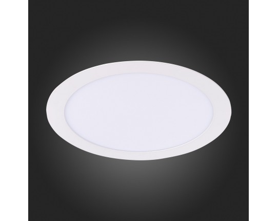 ST209.538.18 Св-к встр. Белый LED 1*18W 3000K 1 296Lm Ra80 110° IP20 D225xH8 90-265V