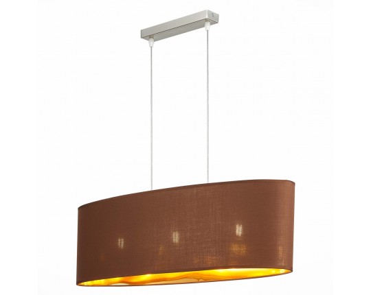 SLE300583-03 Светильник подвесной Никель/Золотистый, Коричневый E27 3*40W
