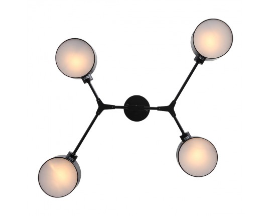 SLE183402-04 Светильник потолочный Черный/Черный E14 4*60W
