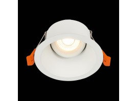 ST207.508.01 Св-к встр. Белый GU10 1*50W  D103xH52 220V Без ламп