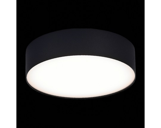 ST606.442.27 Светильник потолочный Черный LED 1*27W 4000K 2 430Lm Ra>90 120° IP20 D220xH55 185-265V