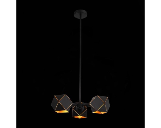 SL258.402.03 Люстра потолочная ST-Luce Черный/Черный, Золото E14 3*40W