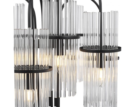 SL6145.403.09 Светильник подвесной ST-Luce черный/прозрачный E14 9*40W