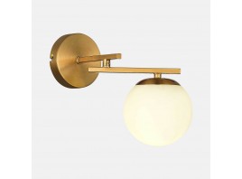 SLE1195-301-01 Светильник настенный Латунь/Белый E14 1*40W