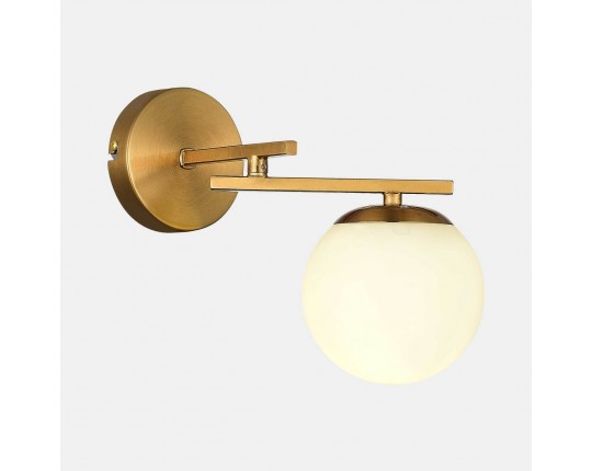 SLE1195-301-01 Светильник настенный Латунь/Белый E14 1*40W