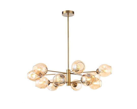 SL1500.203.12 Светильник подвесной ST-Luce Золотистый/Янтарный E14 12*40W