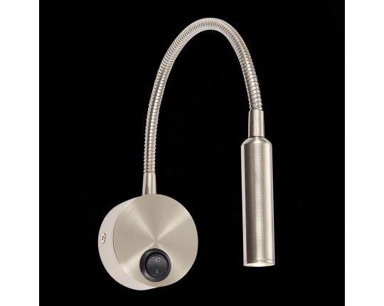 ST653.131.01 Светильник настенный ST-Luce Никель/Никель LED 1*3W 3000K