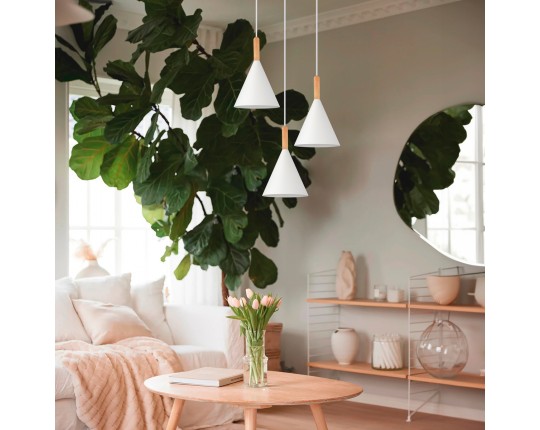 SLE1255-413-01 Светильник подвесной Черный/Белый E27 1*40W