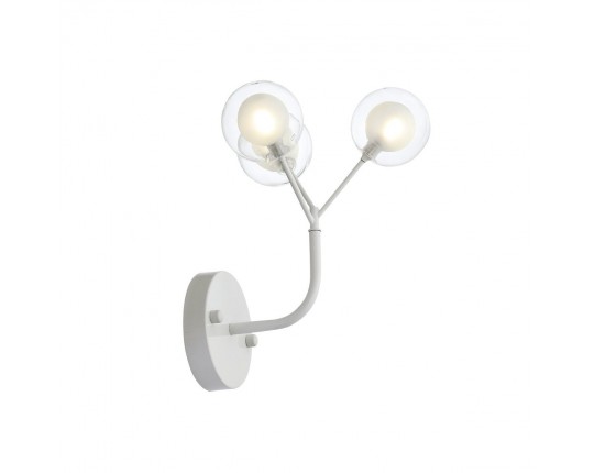 SL376.501.03 Бра ST-Luce Белый/Белый,Прозрачный G4 LED 3*2W