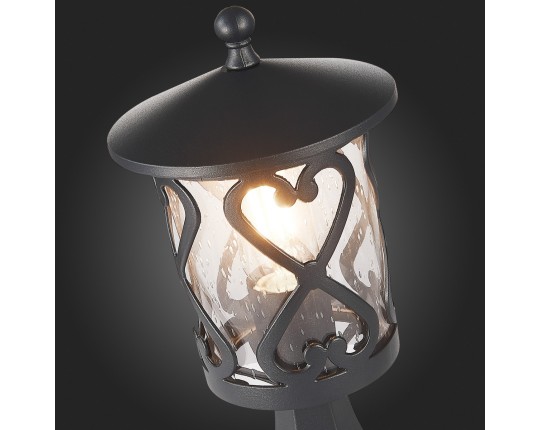 SL085.405.01 Светильник уличный наземный ST-Luce Черный/Черный, Прозрачный E27 1*60W