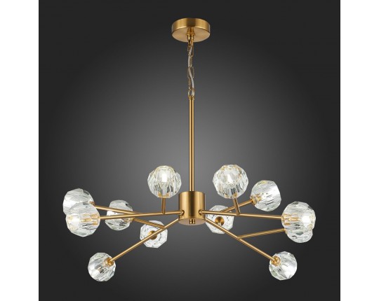 SL1166.303.12 Светильник подвесной ST-Luce Латунь/Прозрачный G9 LED 12*5W