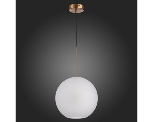 SL1133.523.01 Светильник подвесной ST-Luce Латунь/Белый E27 1*40W