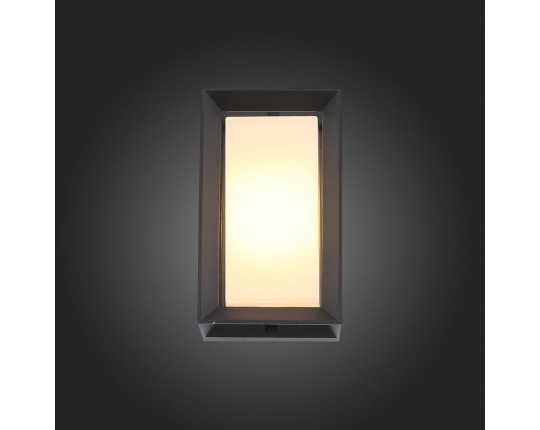 SL077.411.01 Светильник уличный настенный ST-Luce Черный/Белый LED 1*6W 3000K