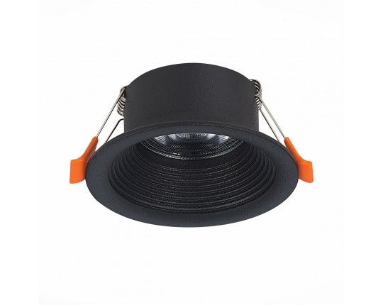 ST202.408.01 Св-к встр. Черный GU10 1*50W  D89xH40 220V Без ламп