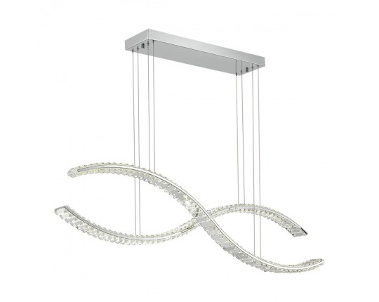 SL6206.103.50 Светильник подвесной ST-Luce Хром/Прозрачный LED 1*50W 3000K