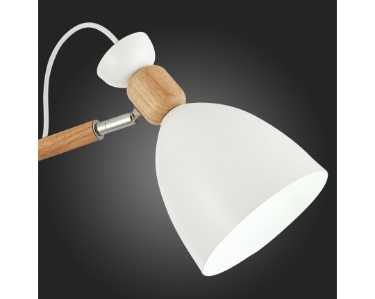 SLE103802-03 Светильник потолочный Светлое дерево, Белый/Белый E27 3*60W