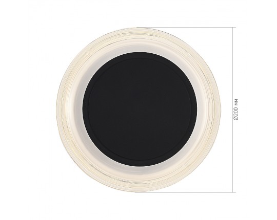 SL6239.401.03 Светильник настенный ST-Luce черный/прозрачный LED 1*7W 3000K