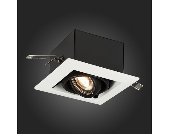 ST250.548.01 Св-к встр. Черный GU10 1*50W  L126xW126xH70 220V Без ламп