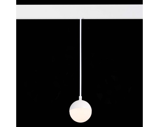 ST358.533.07 Магнитный трековый светильник подвесной Белый LED 1*7W 3000K 520Lm Ra>80 120° IP20 D90x