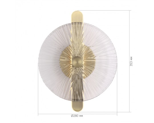 SL6141.301.01 Светильник настенный ST-Luce бронза/прозрачный LED 1*11W 4000K