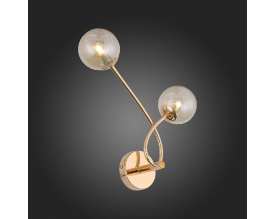 SL435.201.02 Бра ST-Luce Золотистый/Коньячный G9 2*3W