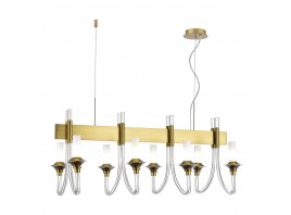 SL1241.213.08 Люстра подвесная ST-Luce Золотистый/Белый E14 8*40W